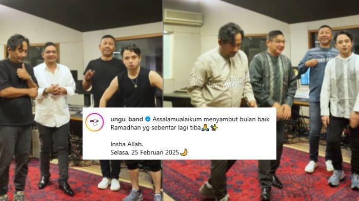 LAGU VIRAL RAMADHAN - Band Ungu akan merilis lagu religi baru jelang Ramadhan pada 25 Februari 2025. Sebelumnya, band Ungu telah merilis beberapa lagu religi khusus Ramadhan. (Instagram/ungu_band)