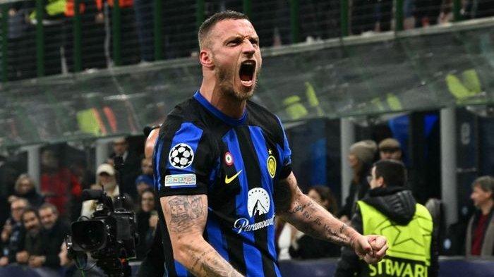 Marko Arnautovic menjadi pahlawan kemenangan Inter Milan atas Atletico Madrid.