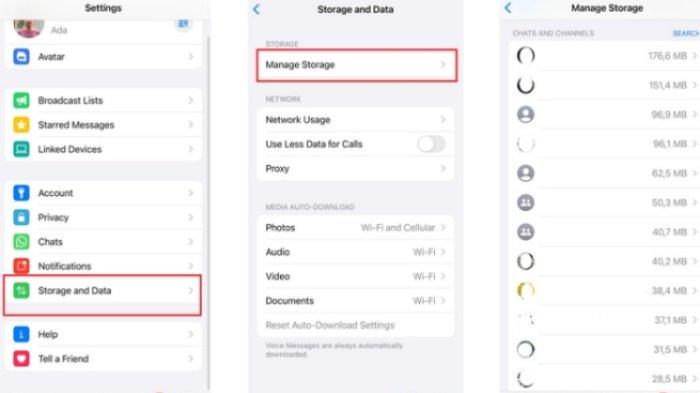 KONTAK WHATSAPP SERING DIHUBUNGI - Ilustrasi cara mengetahui kontak yang sering dihubungi di WhatsApp melalui penyimpanan data WhatsApp.