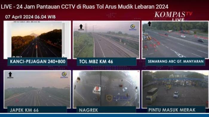 ARUS MUDIK 2024 - Inilah link live streaming pantauan arus mudik hari ini lengkap info contra flow mudik 2024 dan jadwal One Way Mudik 2024.
