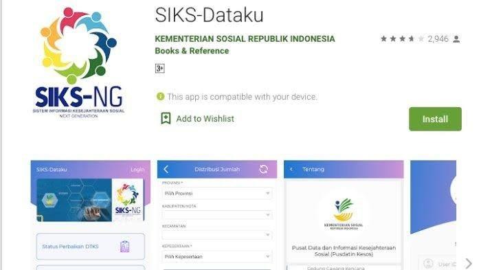 APLIKASI CEK BANSOS - Ilustrasi penggunaan aplikasi SIKS-NG untuk menghadirkan data kemiskinan yang akurat khususnya di wilayah perbatasan Indonesia.