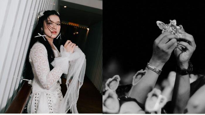 LAGU VIRAL. Potret Tiara Andini mempromosikan lagu terbarunya yang berjudul Kupu-Kupu.