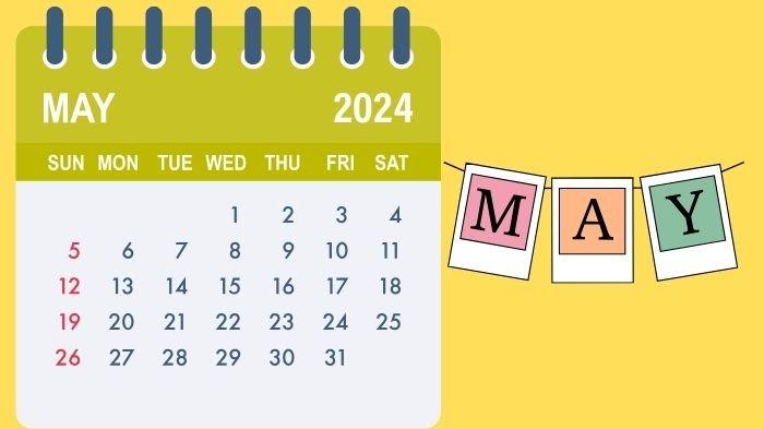 Kalender bulan Mei 2024. Apakah Hari Pendidikan Nasional 2 Mei termasuk libur? Berikut daftar tanggal merah menurut SKB 3 menteri.