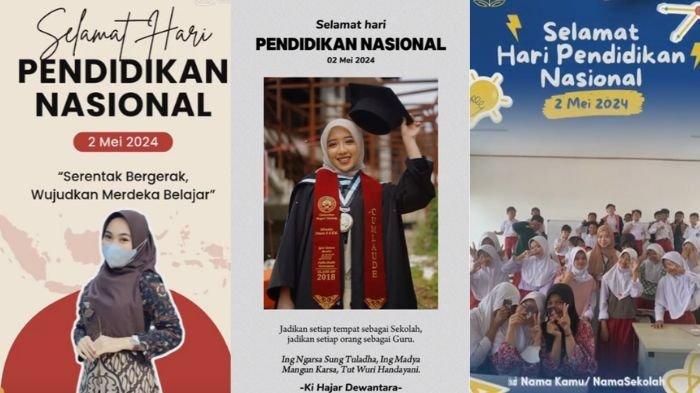 HARI PENDIDIKAN NASIONAL 2024 - Pakai template CapCut untuk meriahkan Hardiknas 2 Mei hari ini, pasang foto ke twibbon video gratis dan bagikan ke WA/IG.
