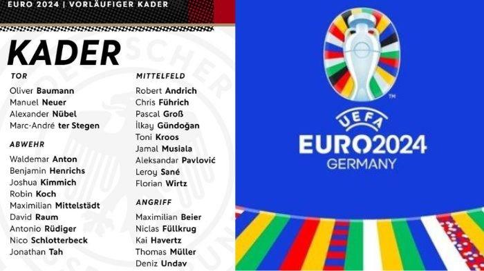 Daftar 27 nama pemain Timnas Jerman yang dipanggil untuk Euro 2024, tidak ada nama Mats Hummels, Leon Goretzka, hingga Timo Werner.
