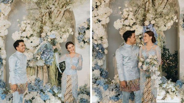 Potret Thariq Halilintar dan Aaliyah Massaid lamaran hari ini.