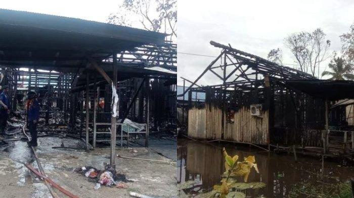 ASRAMA KODIM TERBAKAR - Satu bangunan asrama Kodim 0906/KKR di Jalan Jelawat, Kelurahan Timbau, Tenggarong, Kukar, Provinsi Kalimantan Timur, hangus terbakar pada Senin (24/6/2024). Berikut fakta-fakta terbakarnya Asrama Kodim 0906/KKR.