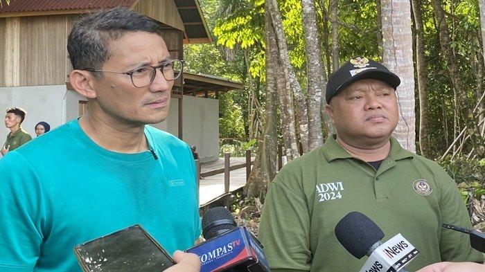 PILKADA BERAU 2024 - Ketua Badan Pemenangan Pemilu Dewan Pimpinan Pusat Partai Persatuan Pembangunan (PPP), Sandiaga Salahuddin Uno bersama Ketua DPW Kaltim, Gamalis, Rabu (3/7/2024). Sandiaga Uno berharap, soal Pilkada Berau 2024 agar Gamalis untuk berkoalisi kembali dan melanjutkan bersama Sri Juniarsih, sang petahana.
