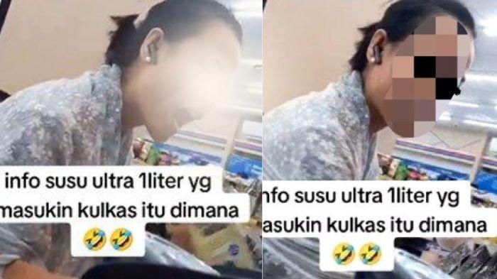 Video viral menunjukkan wanita marah gegara susu UHT 1 liter yang dibelinya tidak dingin, minta kembali uang dan ongkir.