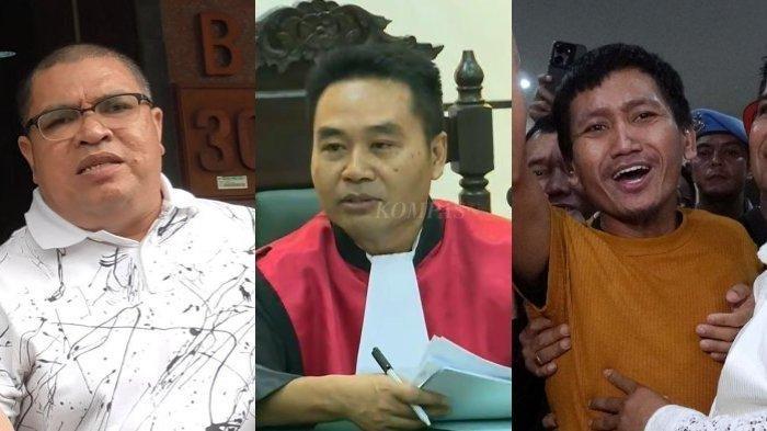 Advokat Razman Nasution; Hakim PN Bandung, Eman Sulaeman; dan mantan tersangka kasus Vina, Pegi Setiawan - Razman Nasution bakal melaporkan Eman Sulaeman ke KY buntut putusan praperadilan Pegi yang dianggapnya tak menyelesaikan masalah.