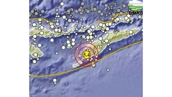 GEMPA 2 MENIT LALU - Gempa terjadi di Kupang NTT dengan magnitudo 5.4, cek info BMKG.
