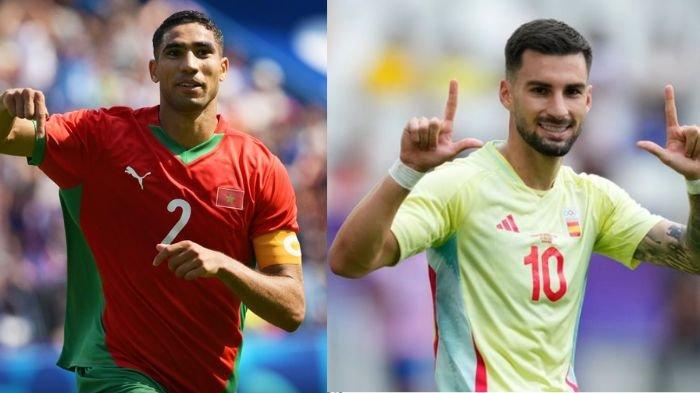SEMIFINAL OLIMPIADE PARIS 2024 - Maroko vs Spanyol U23, pantau live score untuk cek skor akhir, siapa menang ke final?