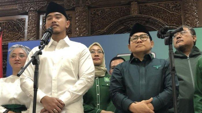 PILKADA JATENg 2024 - Ketum PSI Kaesang Pangarep dan Ketum PKB Muhaimin Iskandar di Kantor DPP PKB, Senen, Jakarta, Selasa (6/8/2024).