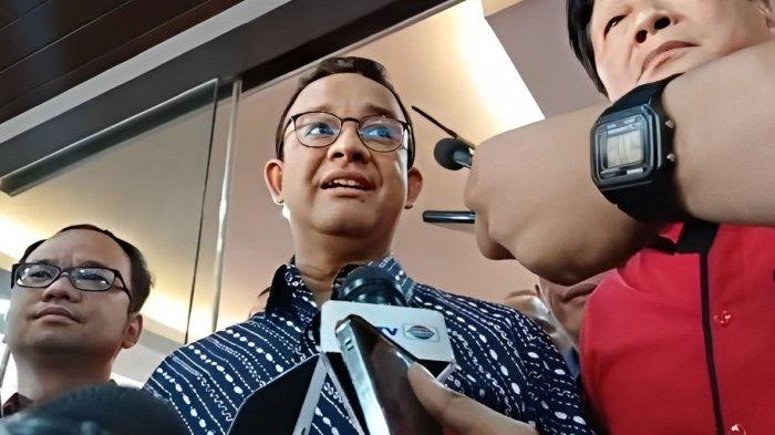 Bakal calon Gubernur Jakarta, Anies Baswedan, saat ditemui di Kantor DPD PDI-P Jakarta, Cakung Barat, Cakung, Jakarta Timur, Sabtu (24/8/2024).