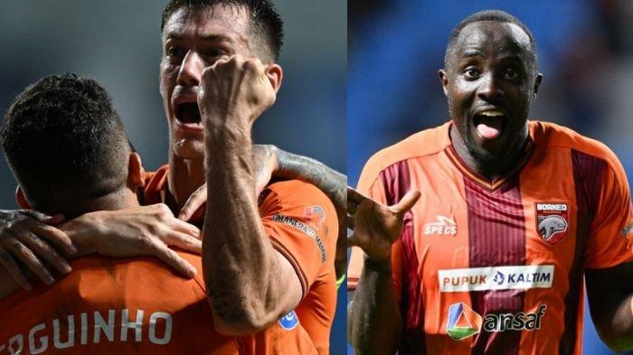 Pemain Borneo FC Samarinda.
