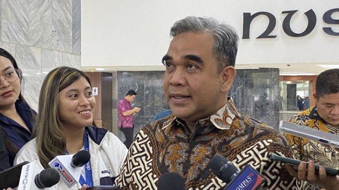 Sekretaris Jenderal Partai Gerindra Ahmad Muzani saat ditemui di Kompleks Parlemen, Senayan, Kamis (29/8/2024).