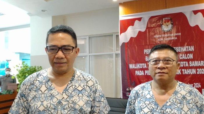 PILKADA SAMARINDA 2024 - Bakal calon pasangan Andi Harun-Saefuddin Zuhri menjalani proses pemeriksaan tes kesehatan di RSUD Abdoel Wahab Sjahranie, Kota Samarinda, Provinsi Kalimantan Timur dalam rangka tahapan Pilkada Samarinda, Senin (2/9/2024). Setelah melaksanakan pemeriksaan kesehatan, selanjutnya proses tahapan verifikasi administrasi yang sudah dijalankan dari tanggal 29 September sampai dengan 8 September 2024.