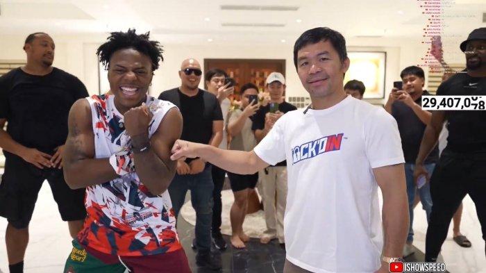 PROFIL ISHOWSPEED - Streamer online Darren Jason Watkins Jr atau yang populer sebagai IShowSpeed, bertemu dengan legenda tinju Manny Pacquiao pada hari Kamis (11/9/2024).