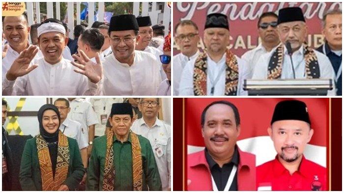PILKADA JABAR 2024 - Empat bakal paslon di Pilkada Jabar 2024, Dedi Mulyadi-Erwan Setiawan, Ahmad Syaikhu-Ilham Habibie, Acep Adang Ruhiyat-Gitalis Dwi Natarina dan Jeje Wiradinata-Ronal Surapradja. Terbaru hasil survei Pilkada Jabar 2024, efek Anies, kekecewaan pada PKS hingga dampaknya pada Ahmad Syaikhu.