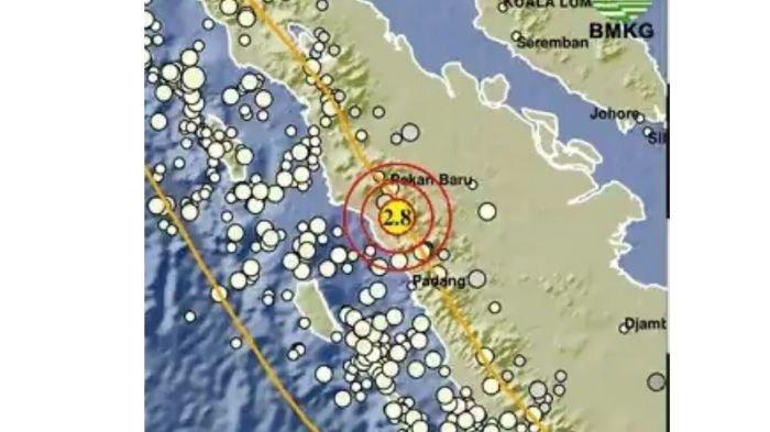 GEMPA 2 MENIT LALU - Gempa terkini guncang Pasaman Sumbar magnitudo 2.8, cek info BMKG.