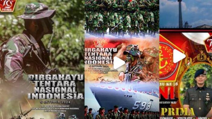 TEMPLATE HUT TNI 2024 - Template CapCut untuk rayakan HUT TNI 2024, pakai di media sosial.
