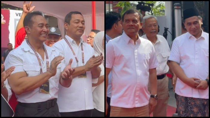 PILKADA JATENG 2024 - Dua paslon Pilkada Jateng 2024, Andika Perkasa-Hendrar Prihadi dan Ahmad Luthfi-Taj Yasin Maimoen. Elektabilitas Andika Perkasa di hasil survei Pilkada Jateng 2024. Puas kinerja Ganjar, tapi justru publik pilih Ahmad Luthfi.