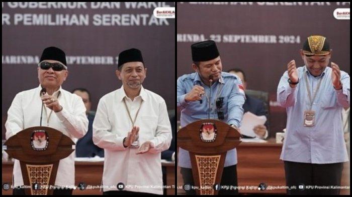DEBAT PILKADA KALTIM 2024 - Dua paslon Pilkada Kaltim 2024, Isran-Hadi dan Rudy-Seno. Kedua paslon akan tiga kali beradu gagasan di Pilkada Kaltim 2024. Cek jadwal debat Pilkada Kaltim 2024.