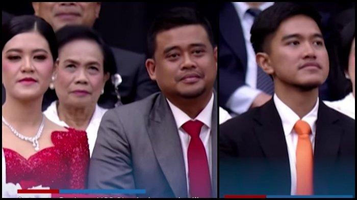 DISORAKI - Kahiyang Ayu dan Bobby Nasution juga Kaesang Pangarep ketika hadiri pelantikan Prabowo-Gibran hari ini, Minggu (20/10/2024). Momen Kaesang, Bobby Nasution dan Kahiyang Ayu disoraki.