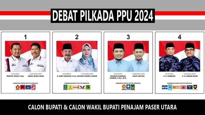 PILKADA PPU 2024 - Inilah pasangan calon bupati dan calon wakil bupati Penajam Paser Utara pada Pilkada PPU 2024.