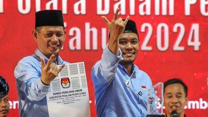 NOMOR URUT PILKADA - Pasangan calon bupati dan calon wakil bupati Penajam Paser Utara, Desmon Hariman Sormin dan Naspi Arsyad mendapat nomor urut 3 pada Pilkada PPU 2024.