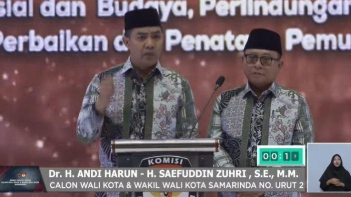 Andi Harun-Saefuddin Zuhri di pendalaman visi misi debat Pilkada Samarinda 2024