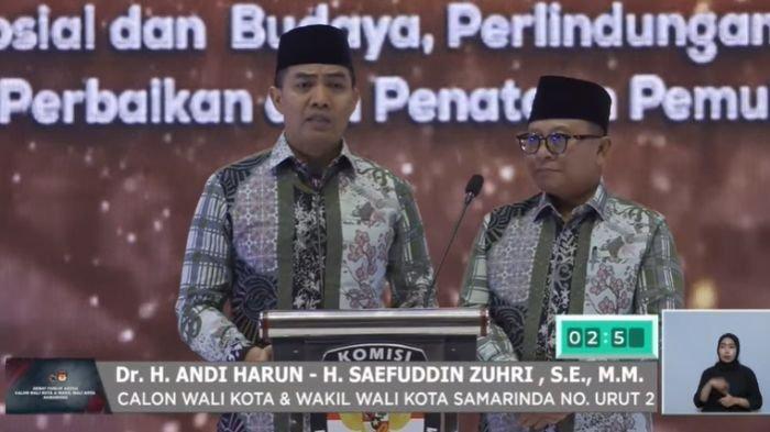 Andi Harun-Saefuddin Zuhri di debat kedua Pilkada Samarinda 2024