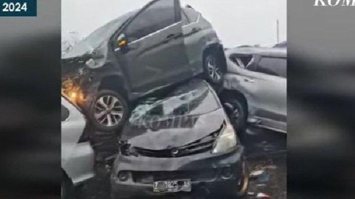 Kecelakaan beruntun Tol Purbaleunyi, Jawa Barat, Senin (11/11/2024).