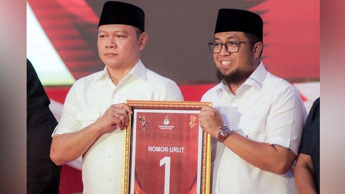 PILKADA PASER 2024 - Calon Bupati Paser Fahmi Fadli bersama pasangannya Ikhwan Antasari mendapat nomor urut 1 di Pilkada Paser 2024.