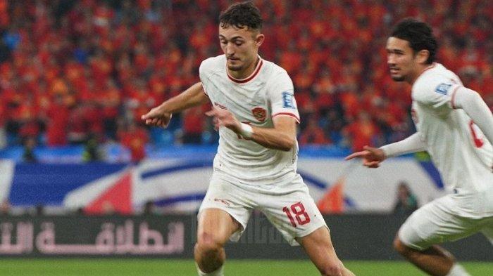Ivar Jenner dalam pertandingan keempat grup C Kualifikasi Piala Dunia 2026 antara China vs Timnas Indonesia, Selasa (15/10/2024).