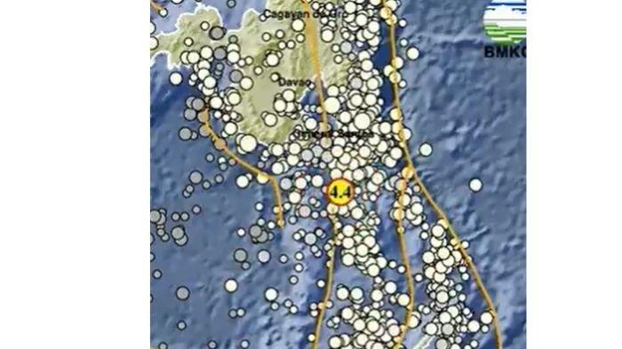 Gempa Melonguane Sulut magnitudo 4.4 baru saja 2 menit lalu, cek info BMKG