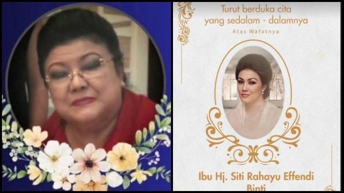 RAHAYU EFFENDI MENINGGAL - Poster ucapan duka cita meninggalnya Rahayu Effendi.