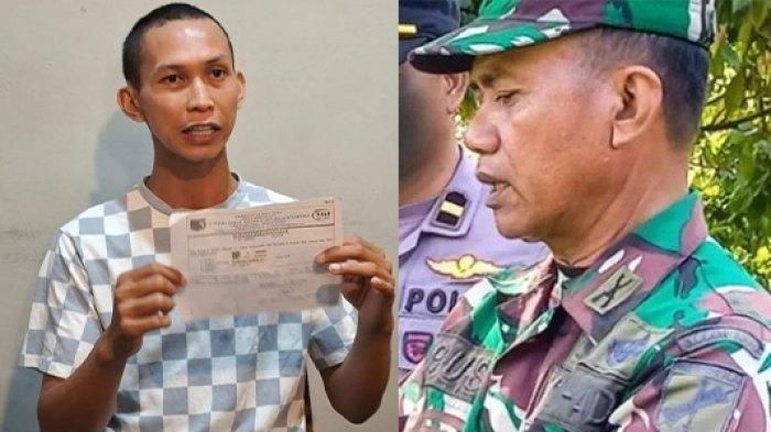 Kolase petugas SPBU, Asriandi Hamzah dan Lettu Agus Yudo Komandan Rayon Militer (Danramil).