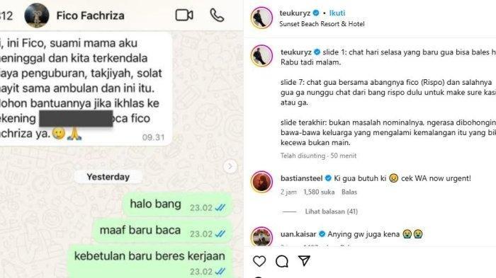 DUGAAN PENIPUAN FICO FACHRIZA - Teuku Ryzki CJR baru saja kena tipu oleh komika, Fico Fachriza. Cerita Teuku Ryzki CJR tentang kronologi kena tipu Fico Fachriza.