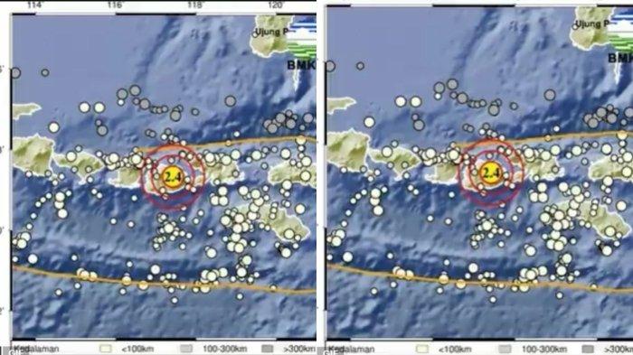 INFO GEMPA NTB - Info Badan Meteorologi Klimatologi dan Geofisika ( BMKG ), baru saja gempa guncang wilayah Sumbawa, Nusa Tenggara Barat (NTB), Jumat (14/3/2025) jelang subuh sekitar pukul 04:00:14 WIB.