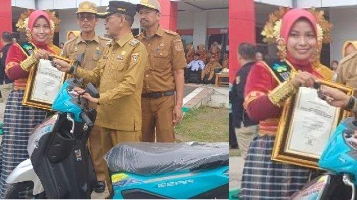 Bidan teladan dapat motor di Sulbar, tetapi hadiah motornya viral ditarik kembali oleh Pemkab.