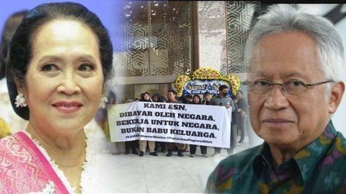Mendiktisaintek Satryo Soemantri memiliki seorang istri bernama Silvia Ratnawati. Ini sosok dan perannya hingga namanya disebut saat demo pegawai.