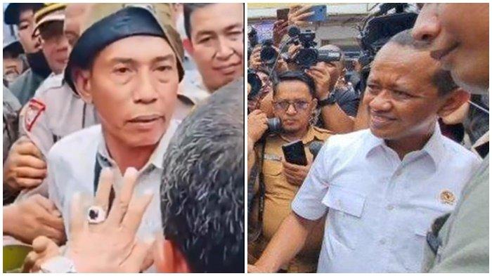 BAHLIL DILABRAK WARGA - Menteri Energi dan Sumber Daya Mineral atau ESDM RI, Bahlil Lahadalia 'disemprot' warga di Pangkalan Gas LPG 3 kg Budi Setiawan di Jalan Palem Raya, Kecamatan Cibodas, Kota Tangerang, Provinsi Banten, Selasa (4/2/2025).