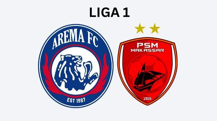 PERTANDINGAN LIGA 1 - Logo 2 klub Liga 1, Arema FC dan PSM Makasar yang diolah melalui aplikasi Canva, Senin (10/2/2025). Berikut link live score Arema FC vs PSM lengkap live streaming yang bisa disaksikan sore ini. (Grafis TribunKaltim.co/canva, 2025)