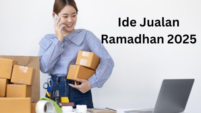 IDE JUALAN RAMADHAN - Ilustrasi orang berjualan yang diolah dari aplikasi Canva, Kamis (13/2/2025). Berikut contoh ide jualan bulan puasa Ramadhan 2025 dengan modal kecil tapi laris. (Grafis TribunKaltim.co/Canva)