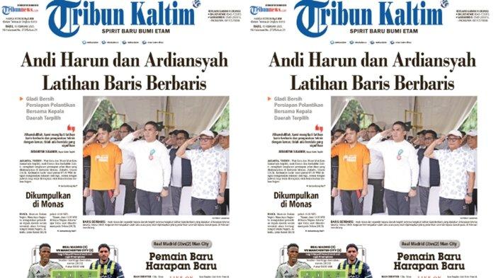 PELANTIKAN KEPALA DAERAH - Tangkapan layar HL Tribun Kaltim hari ini, Rabu (19/2/2025). Wali Kota dan Wakil Wali Kota Samarinda terpilih, Andi Harun dan Saefuddin Zuhri, mengikuti rangkaian persiapan pelantikan yang dilaksanakan di kawasan Monas, Jakarta, Selasa (18/2).