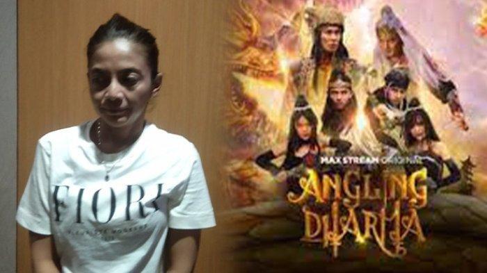 SEKAR EKS ANGLING DHARMA - Kolase foto Sekar Arum Widara, mantan artis pemain serial drama Angling Dharma dan poster Angling Dharma. Sekar ditangkap polisi karena mengedarkan uang palsu pada Rabu (2/4/2025). (Poster Angling Dharma (Maxstream), Sekar (Istimewa))