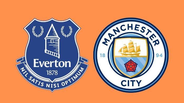 PREDIKSI LIGA INGGRIS - Kolase 2 logo klub Everton dan Manchester City yang diolah melalui aplikasi Canva. Berikut prediksi skor Everton vs Man City di Liga Inggris, siapa menang? (Grafis TribunKaltim.co/Canva)