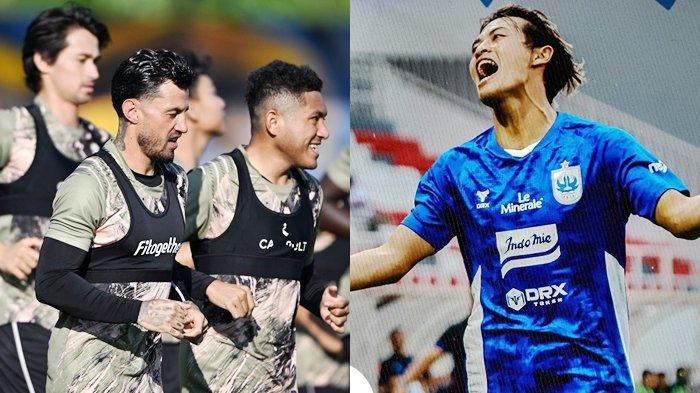PSIS VS BORNEO - Foto pemain Borneo FC Samarinda sedang berlatih (kanan) dan (kiri) pemain muda PSIS Semarang Alfeandra Dewangga riang bahagia usai cetak gol ke gawang lawan. PSIS Semarang berambisi menang melawan Borneo FC Samarinda yang jadwalnya akan berlangsung pada Jumat 25 April 2025. (HO/Borneo FC dan X @psisfcoffical)