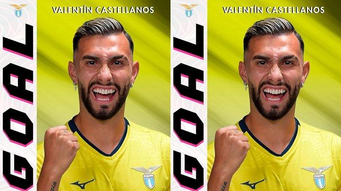 GENOA VS LAZIO - Foto striker Lazio Valentin Taty Castellanos yang diunggah akun resmi klub. Ia mencetak gol sensasional pada pertandingan Liga Italia Serie A antara Genoa vs Lazio yang berakhir 0-2 di Stadion Luigi Ferraris, Rabu (23/4/2025). (X.com/@OfficialSSLazio)